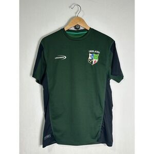 Lansdowne Ireland Rugby Training Shirt Mens Medium Green Black Performance Tee